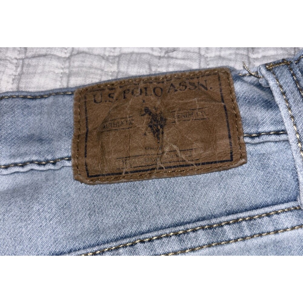 USPA U.S. Polo Assn. Straight Jeans Men's 34x32 (36x31) Light Blue Denim Jeans - Picture 7 of 7